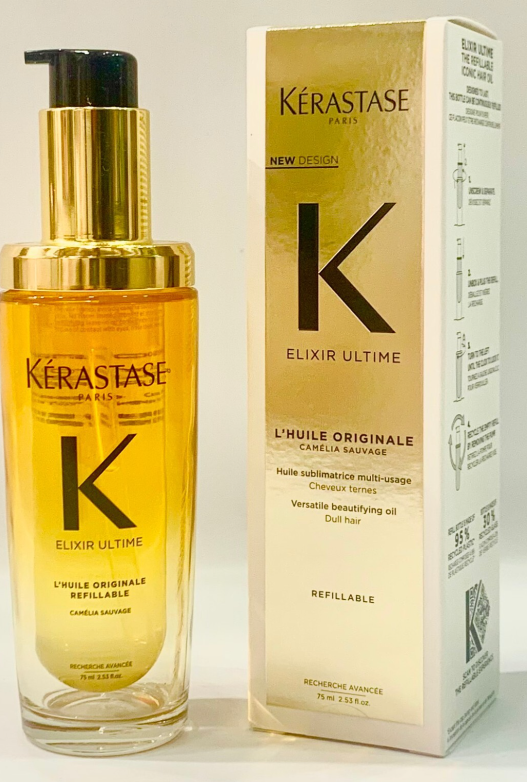 Kerastase Elixir Ultime Refillable Hair Oil 2.53oz 75ml