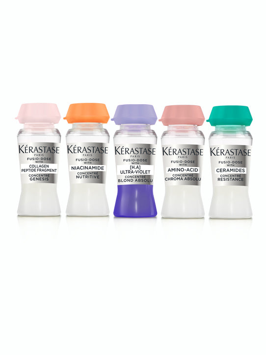 Kerastase Fusio Dose Haarkur-Konzentrat, 10 x 12 ml Box-Fläschchen, mit Zerstäuber