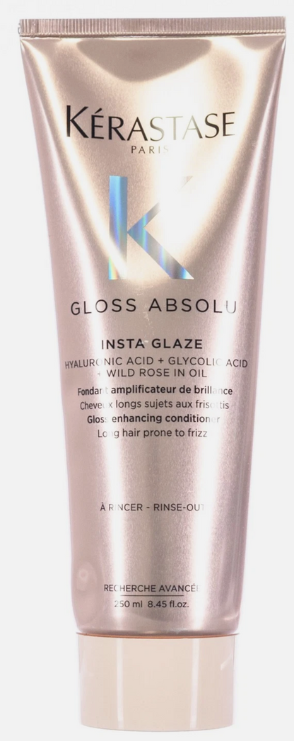 Kérastase Gloss Absolu Insta Glaze hair product on a white background
